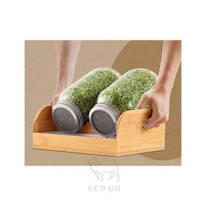 Juego de Germinación de Bambú Ecológico y Duradero con Asa y Bandejas de Cultivo para Germinar Semillas y Brotes - Product Image 2