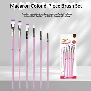 Nuevo Juego de Pinceles de Acuarela Gouache de 5 Piezas en <span class=keywords><strong>Color</strong></span> Macarrón para <span class=keywords><strong>Pintura</strong></span> Artística Infantil y Dibujo de Líneas - Product Image 4