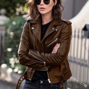 <span class=keywords><strong>Imitation</strong></span> <span class=keywords><strong>Cuir</strong></span> Femmes Slim Sashes Casual Biker Vestes Outwear <span class=keywords><strong>Femme</strong></span> Tops BF Style Noir Veste En <span class=keywords><strong>Cuir</strong></span> <span class=keywords><strong>Manteau</strong></span> - Product Image 3