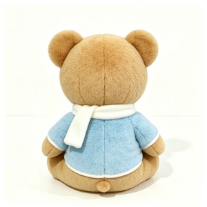 Ours en peluche flocon de neige personnalisé, ours en peluche bleu pastel, jouet en peluche ours aux tons neutres, ours en peluche mignon - Product Image 3