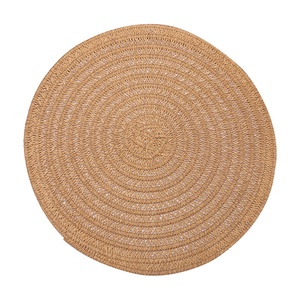 Modern Home Decoration 100% Polyester <b>Placemat</b> Natural Woven <b>Round</b> <b>Placemat</b> - Product Image 2