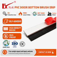 Perfil de Sellado Inferior para Puertas de PVC Extruido, a Prueba de Corrientes de Aire, Polvo y Agua, para Sistemas de Puertas Residenciales y Comerciales