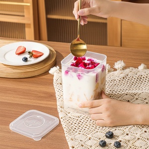 Clear Airtight <b>Refrigerator</b> Plastic Dry Food Grain Rice Storage <b>Container</b> Box Set with Lid Yogurt Fermentation Box for Kitchen - Product Image 6