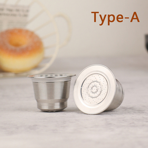 Capsules de café réutilisables en acier inoxydable compatibles <span class=keywords><strong>Nespresso</strong></span> – Filtres à café vides - Product Image 4