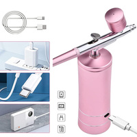 Nano brouillard pulvérisateur Mini compresseur d'air Kit Air-Brush peinture pistolet aérographe pour Nail Art tatouage artisanat gâteau