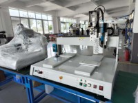 Trois axes double Station 360 degrés rotatif thermofusible résine époxy pâte à souder automatique colle distribution Robot Machine