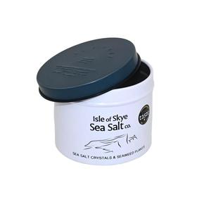 Food Grade Round Aluminum <b>Tin</b> Can Custom Printed Airtight Spice Sea Salt Tea Storage Metal Packaging Container with Embossed Lid - Product Image 3