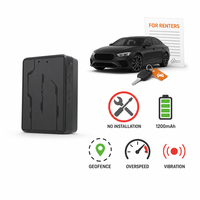 Traceur GPS sans fil 4G LTE portable 1200 mAh pour locataires, sans installation, avec géolocalisation, alerte de survitesse, vibration et antivol