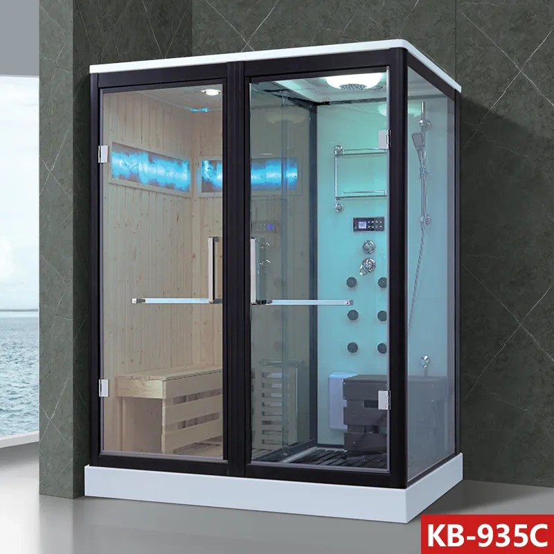 Buhar duşu, ucuz sauna kabini, buhar duş odası sauna ile ev sauna