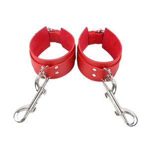 男性と女性のための大人のおもちゃ分離可能な手錠とアンクルカフスキンキーボンデージギア-ファッションアクセサリー - Product Image 2