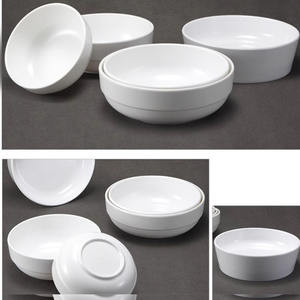 Ciotola personalizzata in plastica bianca personalizzata con Logo in melamina con ciotole per minestra con fiori piatti in melamina - Product Image 5