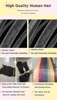 Extensions de cheveux en bracelet Deep Wave Feather Weft, double épaisseur, cheveux vierges