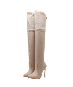 CSB44 di <span class=keywords><strong>Grandi</strong></span> dimensioni sexy sopra il ginocchio stivali da <span class=keywords><strong>donna</strong></span> stretch <span class=keywords><strong>scarpe</strong></span> - Product Image 3