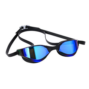 Lunettes de natation de compétition professionnelles, en silicone, étanches et anti-buée, électro-plaquées colorées, unisexes - Product Image 2