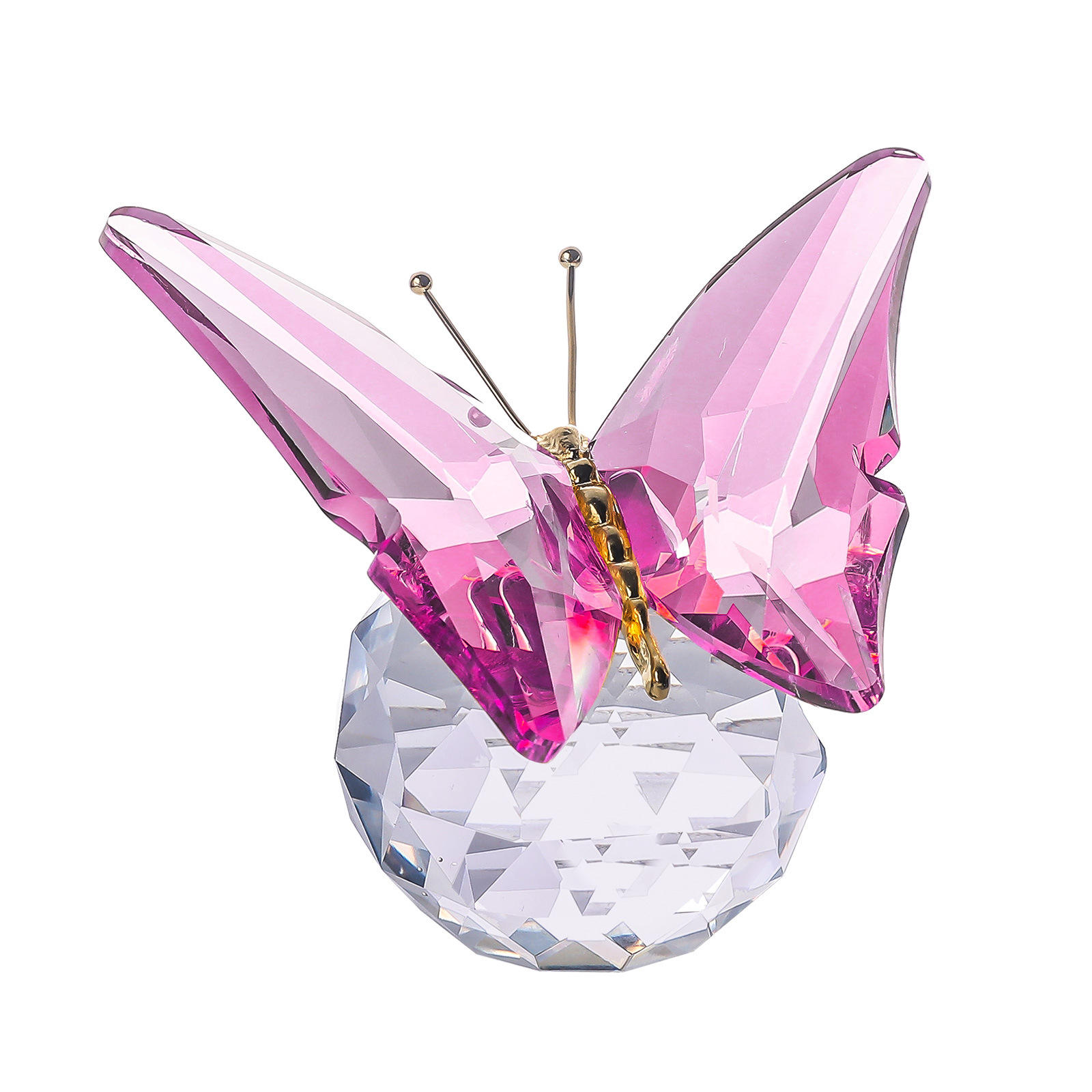 ตัวเรือนโลหะรูปผีเสื้อ Pink72 * 60 * 62mm106g