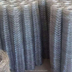 Rouleaux de <span class=keywords><strong>grillage</strong></span> en acier galvanisé hexagonal à <span class=keywords><strong>double</strong></span> torsion de calibre 8 pour clôtures de poulailler et de ferme avicole robustes - Product Image 1