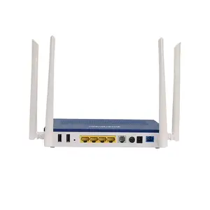 Preço de atacado 1GE + 3FE + POTS + WIFI fibra óptica equipamento dual band wifi router xpon onu dual band 5g