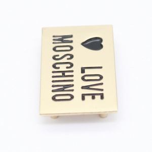 Label <b>Hardware</b> Factory Custom Creative Design Logo Metal China Rectangle Metal Printed Labels and Tags for Handbags 5-7 Days - Product Image 4