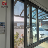 Fenêtres en aluminium à économie d'énergie, étanches et résistantes au vent, porte coulissante en verre, haute performance d'étanchéité, anti-vieillissement, service OEM
