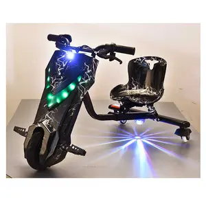 Customize Electric Drifting Scooter For Kids Xmas Gift Drifter 3 Wheel Square Park 3 Speed Popular Drift Kart Ride On Toy