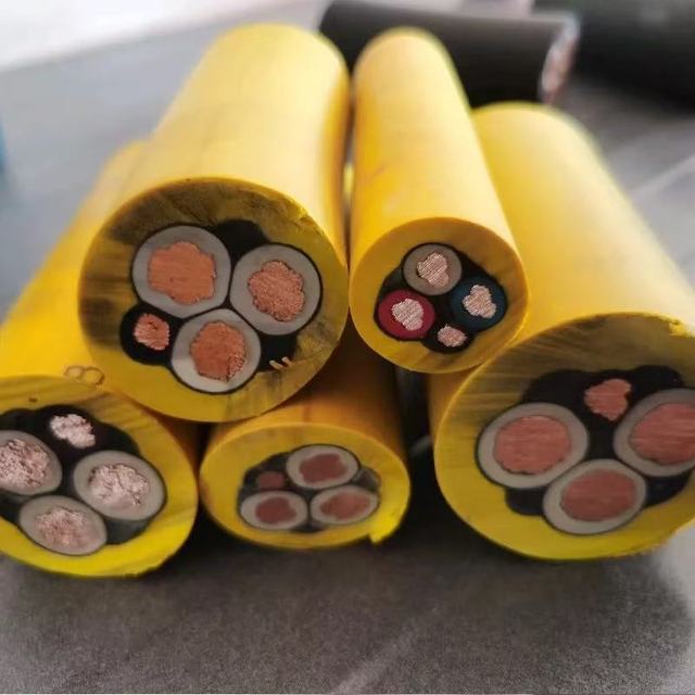 Copper Conductor XLPE Insulated CPE/Neoprene Jacket Heavy-Duty Mining Cable 0.6/1kV 100m Length IP67 Rated Class C Flame