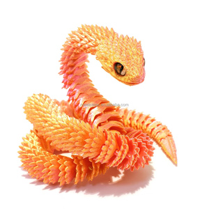 Serpents imprimés en 3D de 30 cm, serpents flexibles, œufs de serpent articulés, cobra avec yeux simulés, figurines imprimées en 3D FDM PLA - Product Image 2