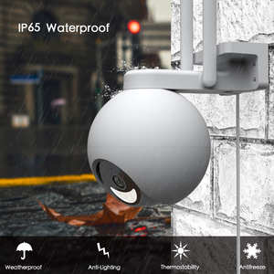 Tuya đầy đủ màu sắc Pan-Tilt máy ảnh không thấm nước PTZ <span class=keywords><strong>camera</strong></span> giám sát thông minh chất lượng không dây Wifi Hệ thống an ninh ngoài trời máy ảnh - Product Image 2