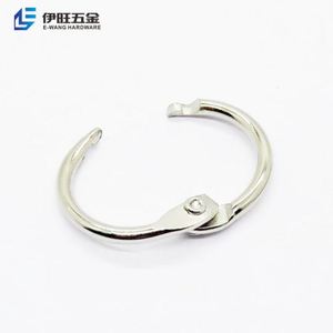 YIWANG 0.6 pouces métal argent feuilles mobiles livre liant anneau nickelé articulé joint torique - Product Image 2