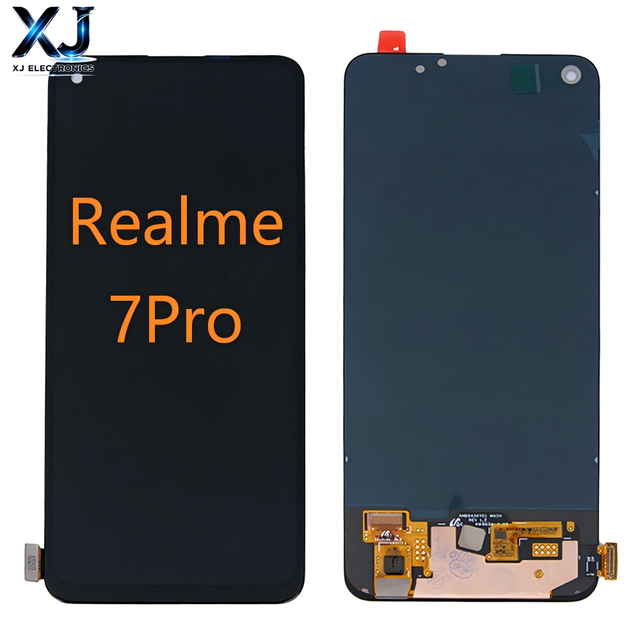 XJ TFT LCD Display Assembly for Realme 7 Pro RMX2170 6.6" Screen with Frame 1 Year Warranty 100% Original