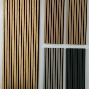 Panneaux acoustiques en bois MDF DIY <span class=keywords><strong>anti</strong></span>-bruit, diffuseurs, pour murs et plafonds, avec placage bois, prix entrepôt - Product Image 3