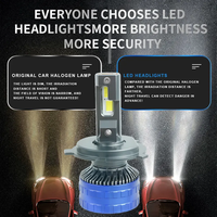 Ampoule LED H4 H11 pour mise à niveau des phares de véhicule, 140W 14000LM 6000K, blanc froid, phare de voiture LED