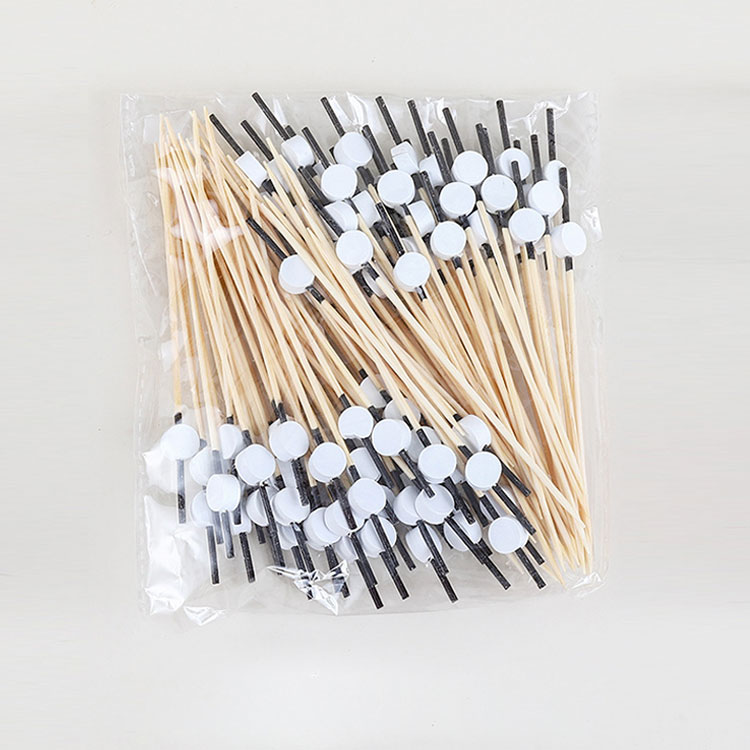 Mooncake blanc à poignée noire 12 cm 100 pièces/sac