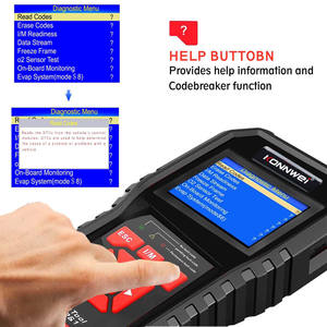 Herramienta de diagnóstico de coche mejor valorada KW850 OBD2 escáner con pantalla a color de 9 idiomas - Product Image 4