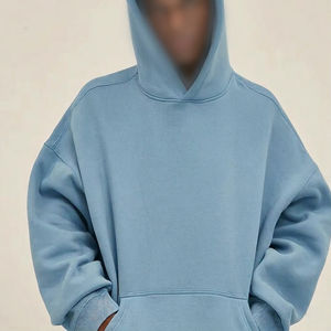 Sudadera con capucha fabricantes Odm Unisex de alta calidad en blanco de peso pesado diseñado Logo impreso teñido de gran tamaño con bolsillo de algodón puro - Product Image 1