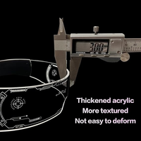 Lunettes LED clignotantes à 4 modes pour cosplay, fête, bar, club, festival, rave, cyberpunk, lunettes à visière LED