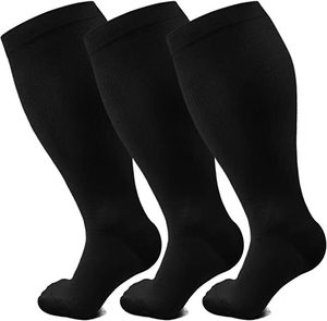 Chaussettes de <span class=keywords><strong>compression</strong></span> grande taille 2026 pour personnes corpulentes – Exclusives pour femmes et hommes, avec support extra-haut pour mollets larges et circulation améliorée - Product Image 1