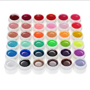 Amostra de tinta de esmalte em gel uv de 36 cores, tinta para arte de unha, kit de produtos com etiqueta privada