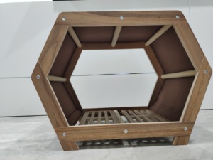 Kontrplak köpek evi fabrika toptan kedi ve köpek evleri kapalı çıkarılabilir mat pet ev ve yatak - Product Image 2