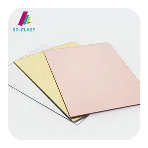 Factory Price 1220x2440mm 1mm 2mm 3mm 4mm 5mm Colored Acrylic Sheet Wholesale Silver Gold Mirror Acrylic Sheet
