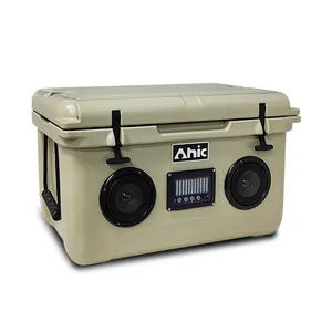 2024 AHIC Cooler Good Sale Portable Insulated Rotomolded Coolers Speaker Cooler Box