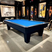 Professioneller Billardtisch mit Schieferplatte und Ballrücklauf im Diamant-Stil, Importierter 9-Ball Amerikanischer Predator Pooltisch