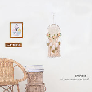 Décorations d'explosion de mariage d'art décoratif simple Type de <span class=keywords><strong>feutre</strong></span> attrape-rêves de fleur de plume d'or - Product Image 3