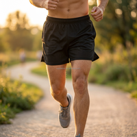 Shorts à cordon de serrage respirants personnalisés pour hommes et femmes, 5 pouces, sublimés personnalisés, logo personnalisé, motif uni, shorts en mesh pour hommes