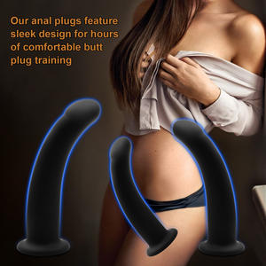 SEXBAY 2024 Desain Baru Plug Anal Silikon Berkualitas Tinggi dengan Alas Bengkok, Butt Plug Silikon untuk Wanita dan Pria - Product Image 3