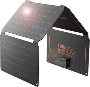 Panel Solar Plegable Portátil Sunfield de Silicio Monocristalino de 30W, 20% de Eficiencia, Laminación ETFE, USB-A 5V/3.4A Tipo-C - Product Image 4