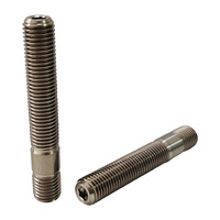 Pernos y Tuercas de Titanio GR5 M8*55mm de Alta Calidad, Pernos de Doble Extremo con Cabeza Hexagonal, Pernos de Rueda en Oferta