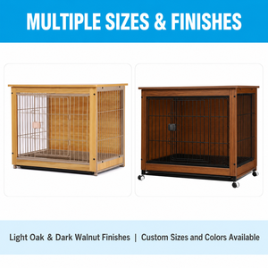 Jaula <span class=keywords><strong>de</strong></span> madera para perros para uso doméstico, con área <span class=keywords><strong>de</strong></span> baño separada, caseta interior para Shiba Inus, perros pequeños/medianos, para todas las estaciones, fabricada en China, tipo <span class=keywords><strong>de</strong></span> cierre - Product Image 5