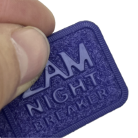 Patch thermocollant personnalisé en TPU 3D avec logo en relief pour vêtements, sacs et chaussures, écologique, lavable, taille personnalisée