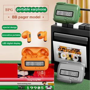 Écouteurs BPG Tws étanches Enc, antibruit d'appel, écouteurs portables, conception de Pager BB avec horloge casque - Product Image 4