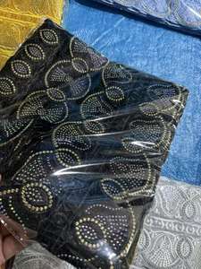 Accessoires de vêtements africains pour bricolage Broderie <span class=keywords><strong>DMC</strong></span> Fleur Organza Dentelle Décoration Polyester coloré Tissu à coudre - Product Image 4